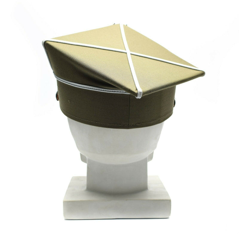 Echt Poolse militaire vizier Hoed Polen Army Officer Peak Eagle Cockade nieuw