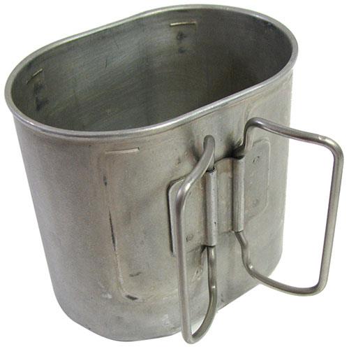 Originele Zwitserse legertroepen vintage aluminium vlindercanteen mess militaire beker
