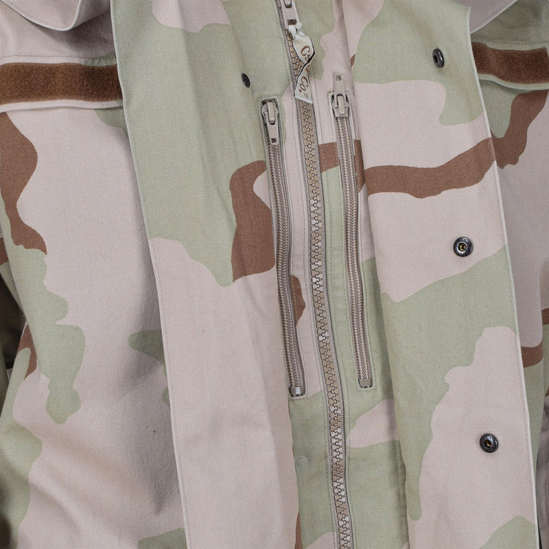 Originele Hongaarse leger regenjasgevecht camouflage woestijn waterdichte capuchoneded