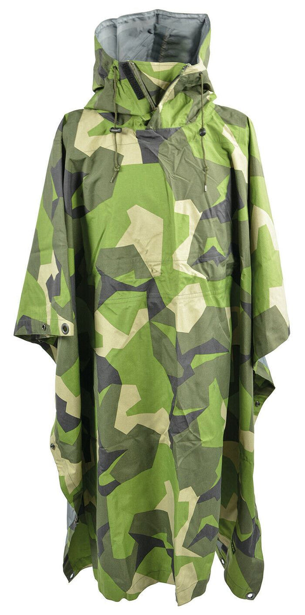 Ale-Tex 3-laags legerstijl waterdichte regenponcho cape ptf membraan m90 camo