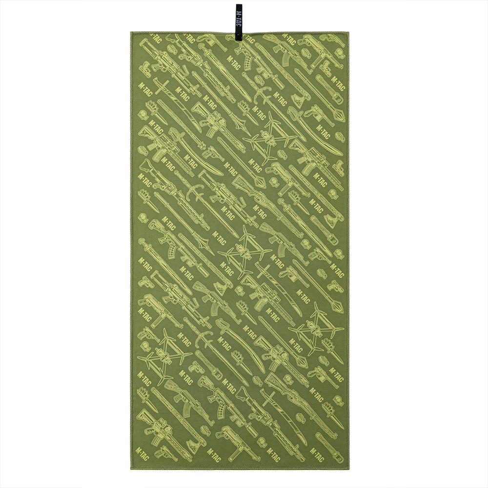 M-TAC microvezelhanddoek 150x75cm sneldrogend buiten reizen kamperen groen