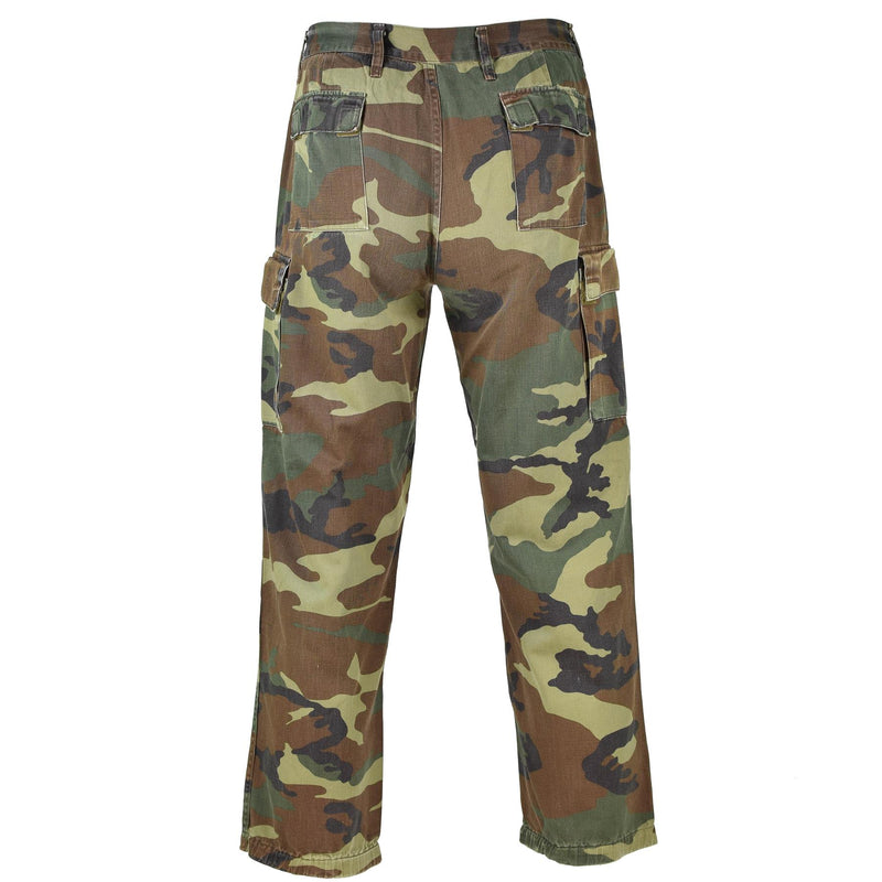 Echte Italiaanse legerbroeken NAVO -gevechten katoenbossen camouflage veldbroeken
