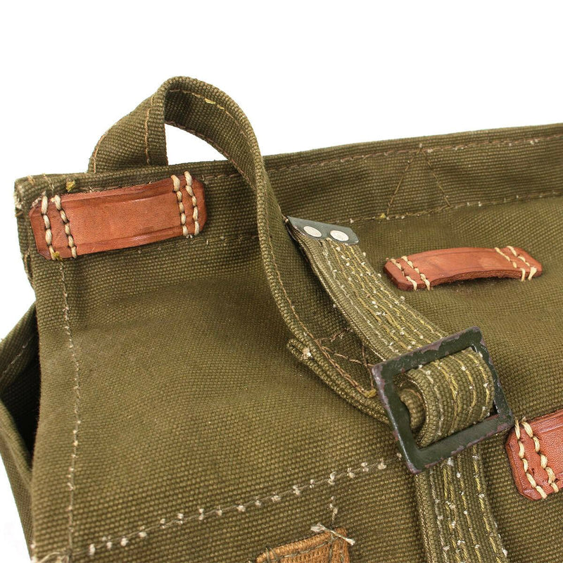 Echt Roemeens leger broodtas militair surplus olijfcanvas haversack surplus
