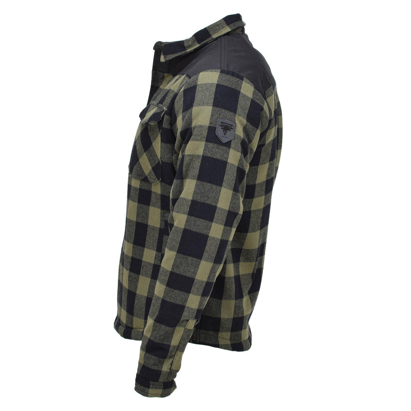 Mil-Tec Duitse militaire houthakkerjack Plaid Geroold Warm zwarte olijfnieuw