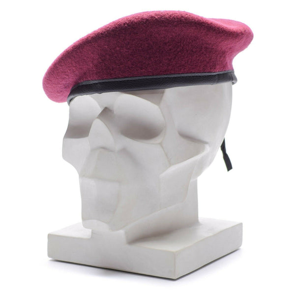Echt Duits leger Bourgondische wijn baret militaire commando cap wolkwaliteit nieuw