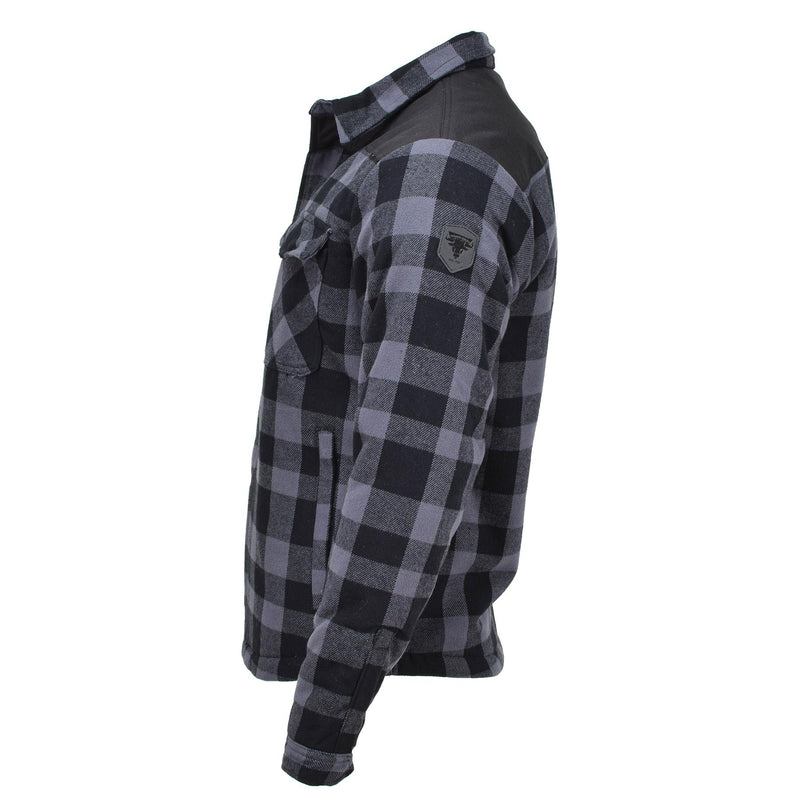 Mil-Tec Duitse militaire houthakkerjack Plaid Geroold warm zwart grijs nieuw