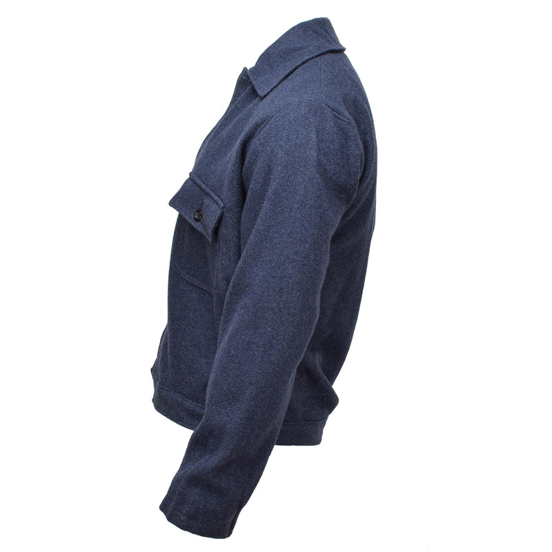 Origineel Italiaans leger Vintage Ike Jacket Wool Blouse Jurk Jacket Uniform Blue