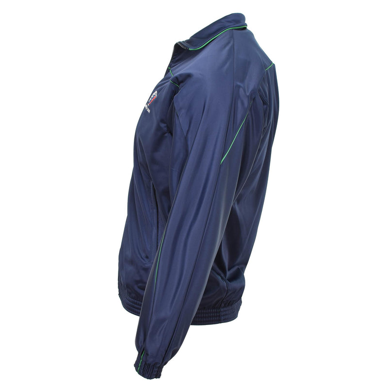 Origineel Frans leger tracksuit sportjack Activewear Suite top blauw shirt nieuw