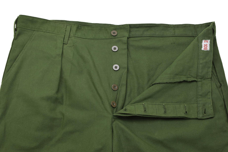 Originele Zweedse militaire werkbroek groen vintage werkkleding broek nieuw
