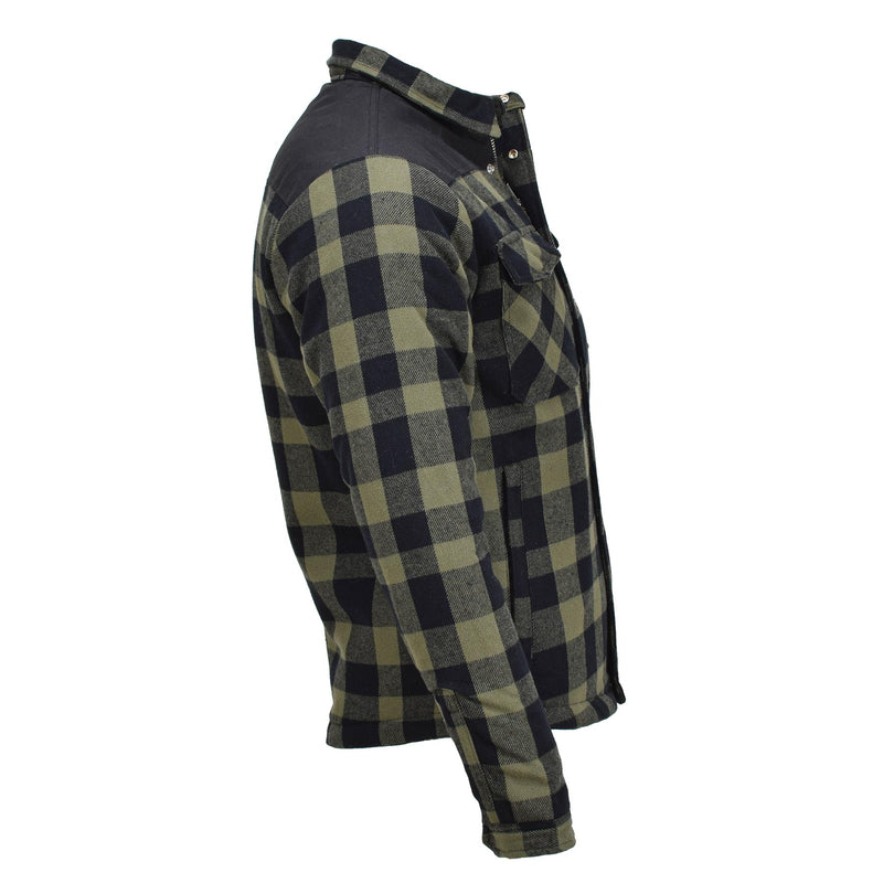 Mil-Tec Duitse militaire houthakkerjack Plaid Geroold Warm zwarte olijfnieuw