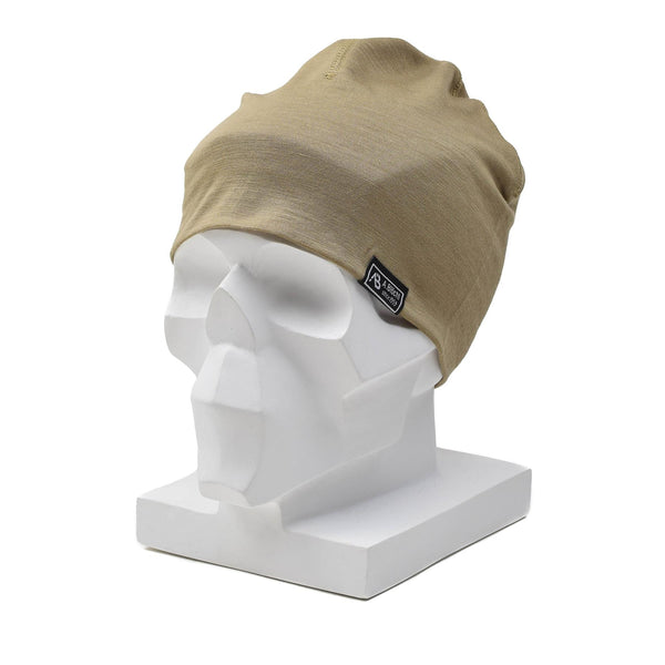 A.Blochl Merino Wool Beanie Sports Outdoor Headwar Breathable Watch Cap Coyote