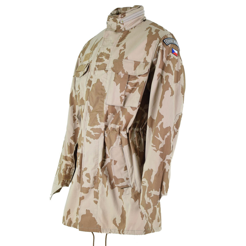 Originele Tsjechische leger parka winddichte jas BDU woestijn camo militair overschotnieuw
