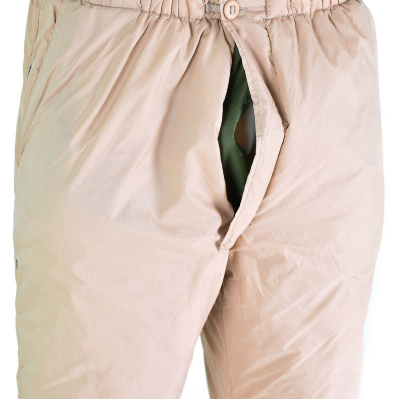 Brits leger omkeerbare broek thermisch groen kaki koud weer broek softtie