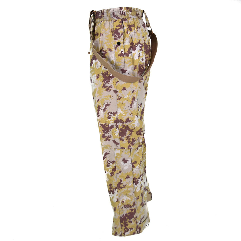 Originele Italiaanse luchtmacht broek Algemeen Bib & Brace Vegetata Desert Camo nieuw