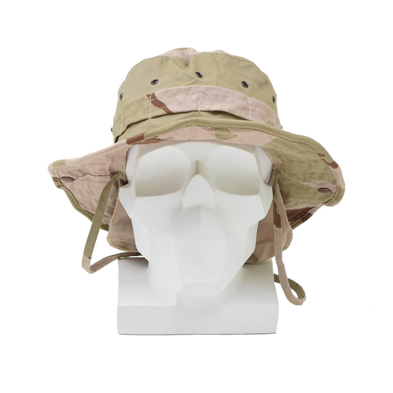 Originele Nederlandse militaire boonie hoed dpm woestijn camo brede zomers hoed nieuw