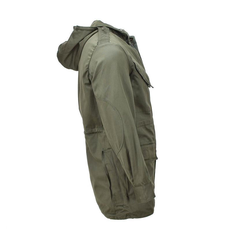 Echte België Militaire jas Olive Field Troops Bdu Hooded Parka Vintage Nieuw