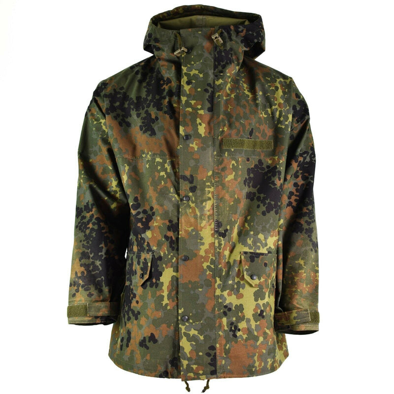 Origineel Duitse legerveldjack Goretex Flecktarn waterdichte regenparka nieuw