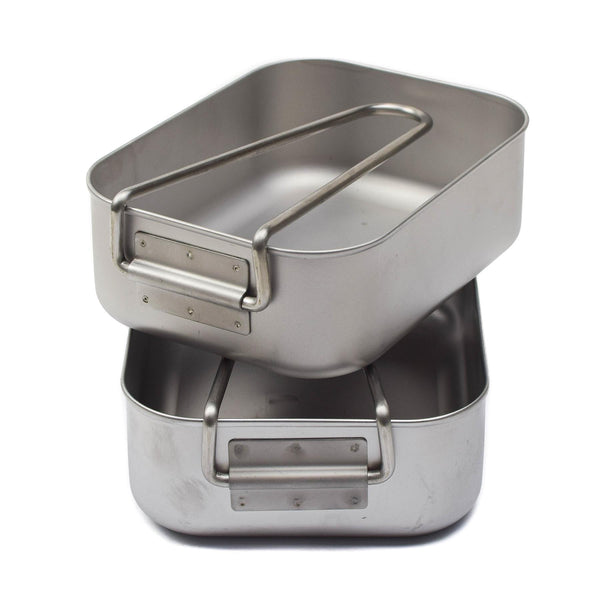 Origineel militair probleem Mess Tins roestvrijstalen camping Outdoor servies set
