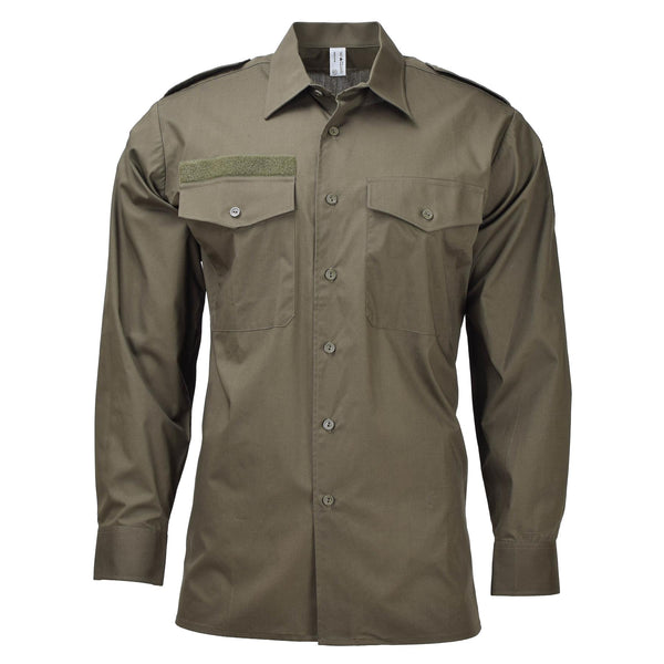 Originele Oostenrijkse militaire strijdkrachten Olive shirts Field Classic Service Nieuw