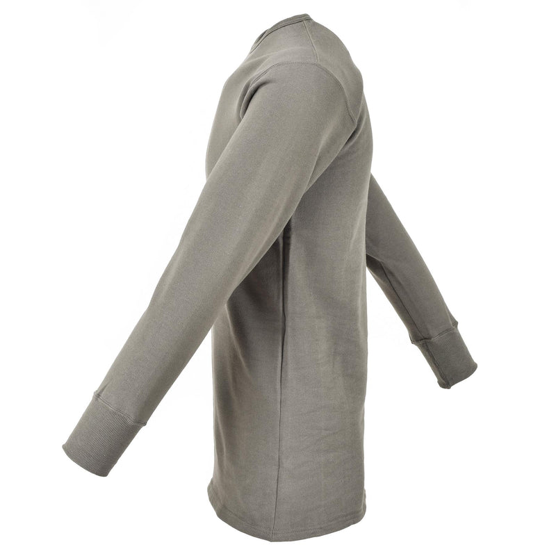 Echt Frans militair thermische pluche onderstreept Olive Army Winter Surplus Nieuw