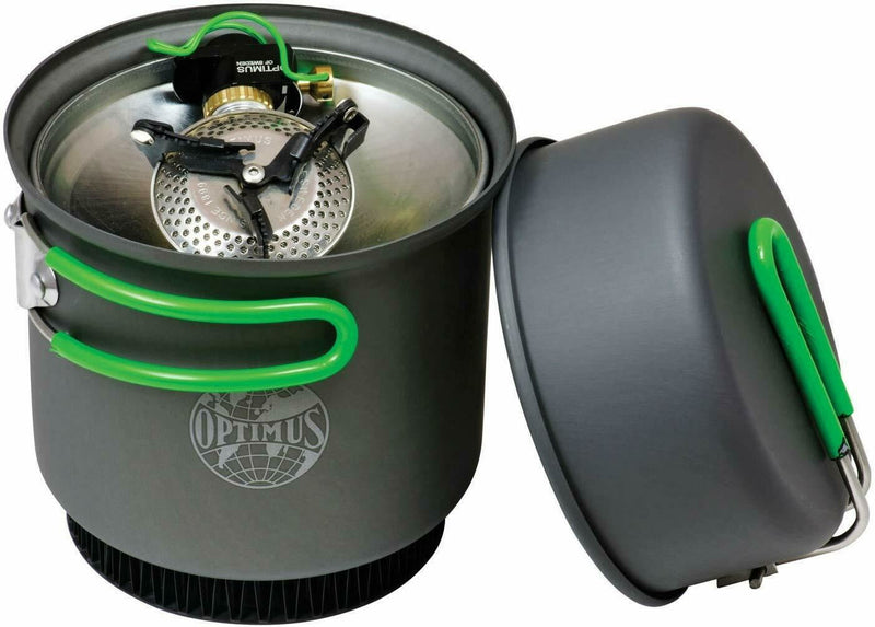 Optimus Crux Weekender Hij kookt System Gaskachel Camping wandelbossen brander pannen