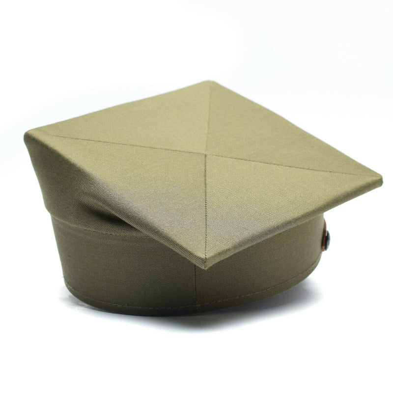 Echt Poolse militaire vizier Hoed Polen Army Officer Peak Olive Nieuw