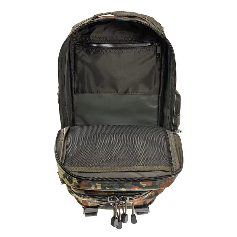 MIL-TEC U.S. Assault Tactical Backpack Trekking Flecktarn 20Liter Hiking Daypack