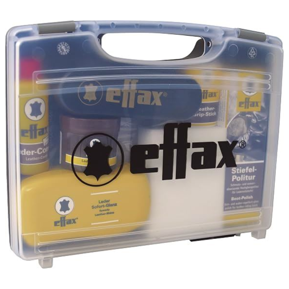 Effax Leather Care Case Complete lederen schoonmaakpolijstset Reisset