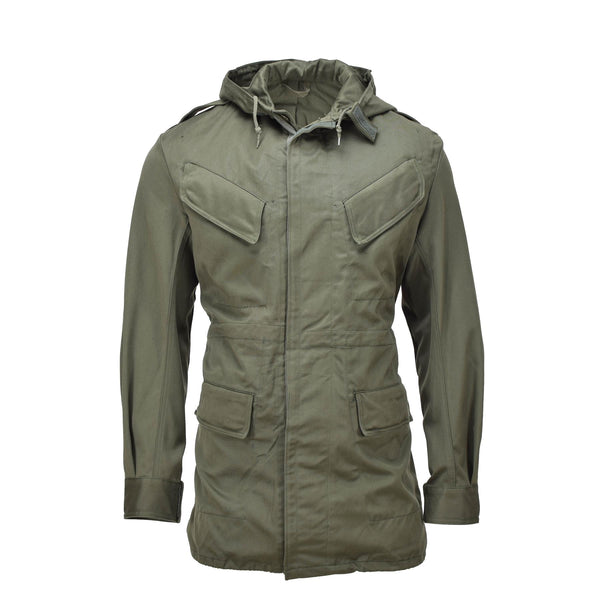 Echte België Militaire jas Olive Field Troops Bdu Hooded Parka Vintage Nieuw