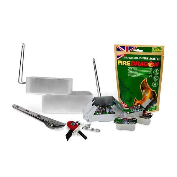 BCB Outdoor kookset wandeling rommelblikken bestek set kan opener vuurstaker openen