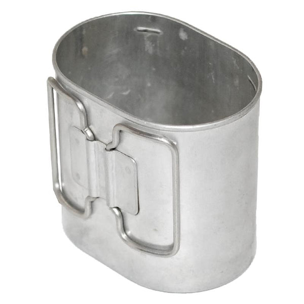 Originele Zwitserse legertroepen vintage aluminium vlindercanteen mess militaire beker