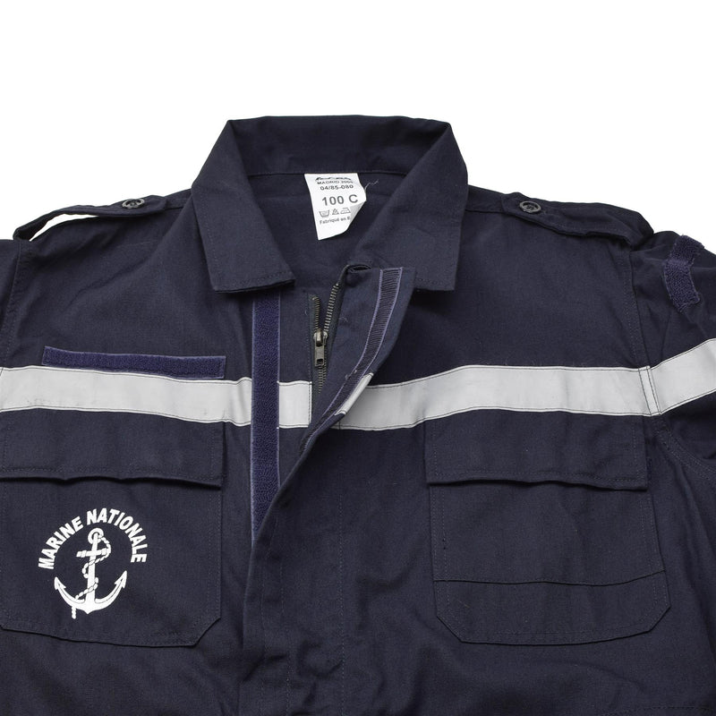 Echte Franse marine Coverall ThermoStable Marine Jumpsuit Solid Dark Blue Nieuw