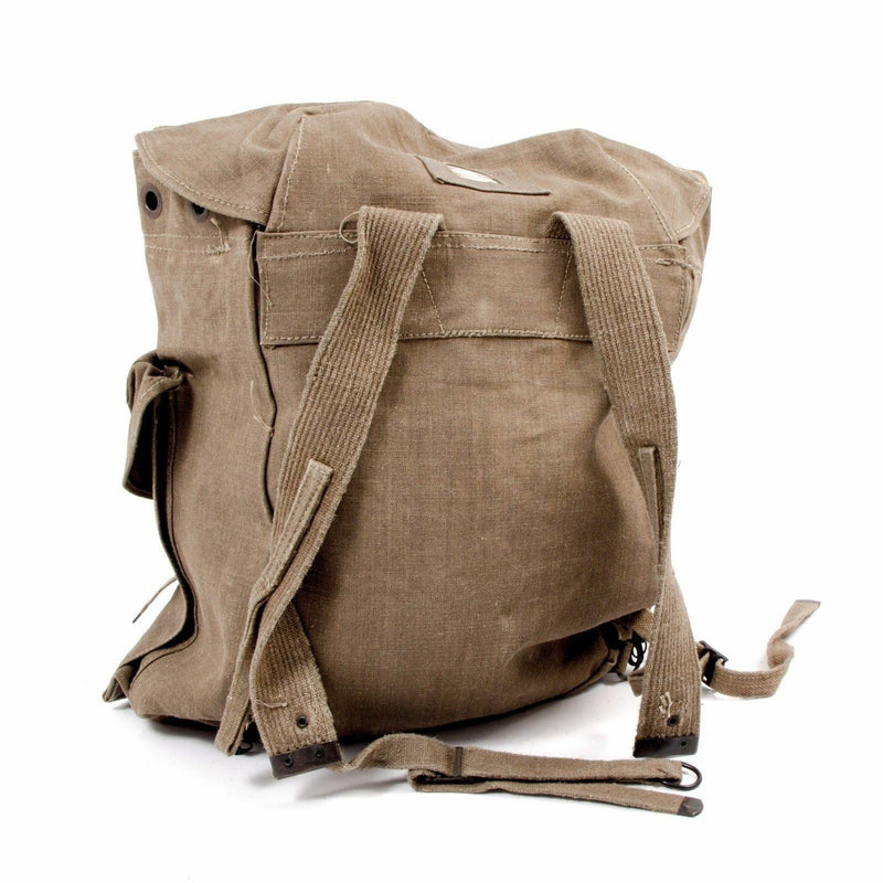 Origineel Italiaans leger Vintage Rucksack Mountain Big Canvas Bag XL -maat