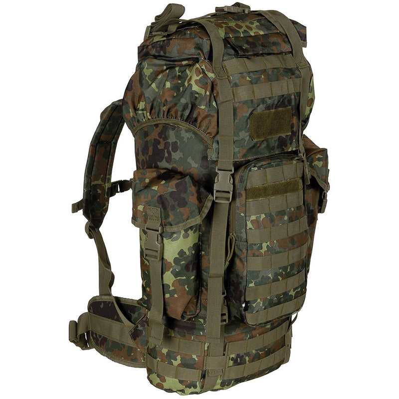 MFH Brand Army BW Combat Tactical Molle 65L Backpack Aluminium Rod Field Bag Nieuw