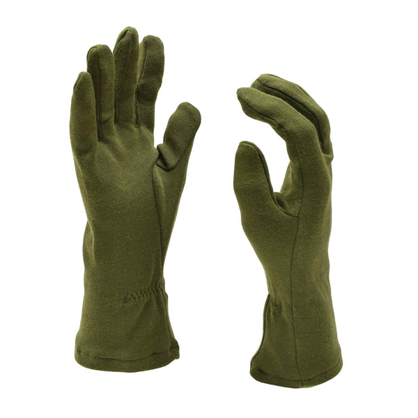 Echte Britse legerhandschoenen olijfhandwarmers brandbestendige vezelhandschoenen nieuw