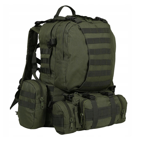 Mil-Tec Defense Assembly Pack Tactical Backpack Detachable Belt Rucksack Olive