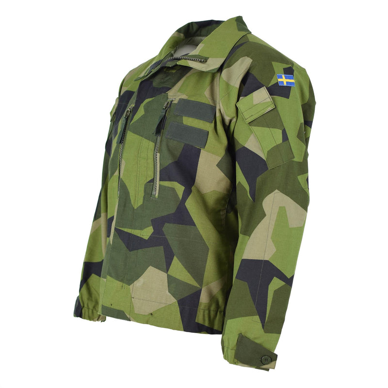 Original Zweeds Army M90 Jacket Splinter Camouflage Field Combat Tanker Nieuw