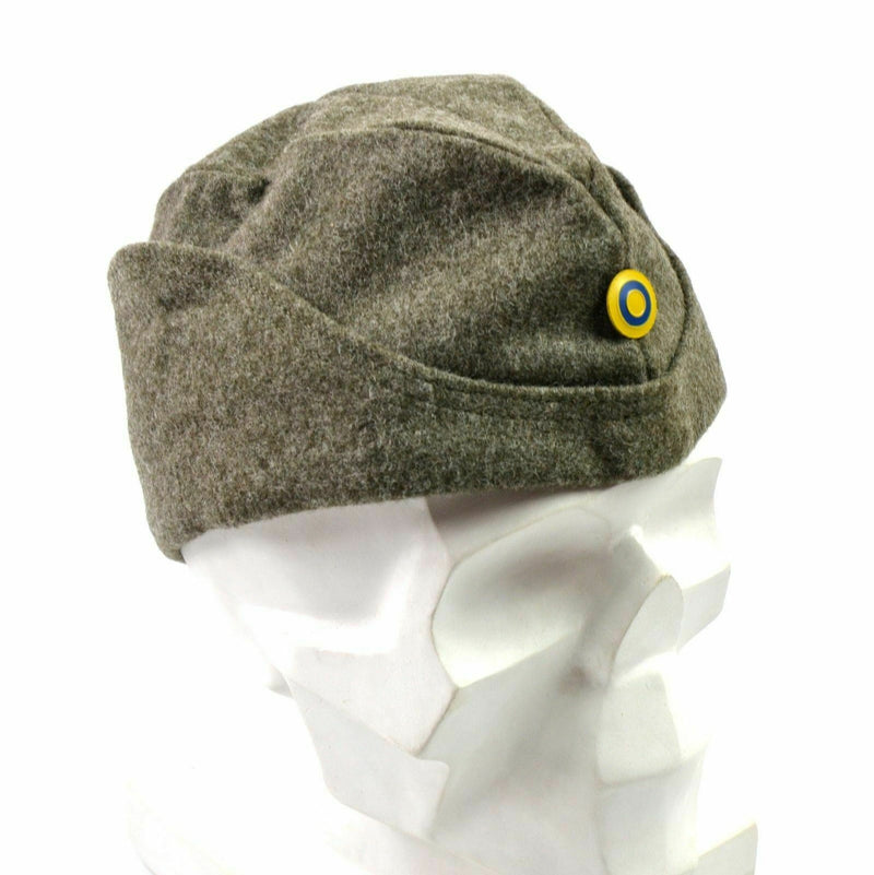 WWII Zweedse leger Winterwol zijkap Militaire veldkap Garrison Hat