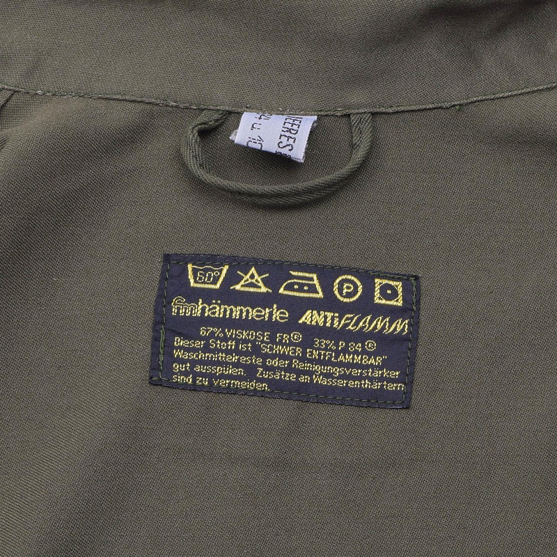 Originele Oostenrijkse militaire olijf met lange mouwen shirt jurk casual lichtgewicht nieuw