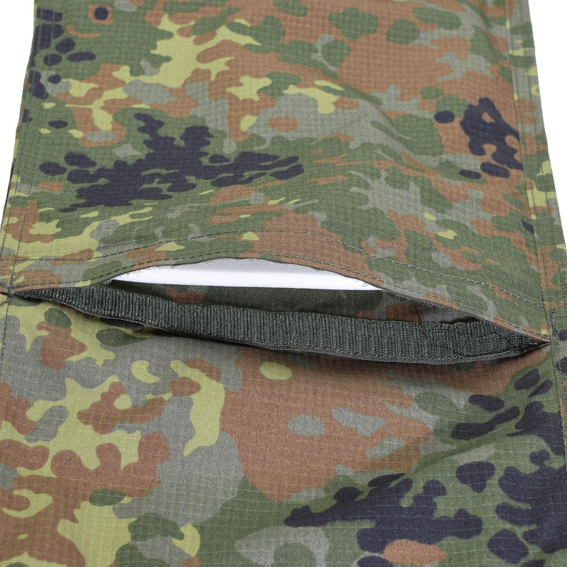 Tacgear Brand Duitse legerstijl Field Cargo Combat Pants Flecktran Camo Ripstop
