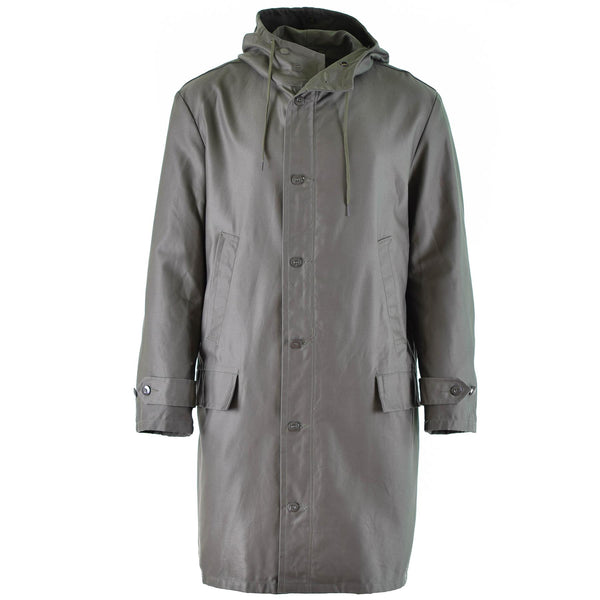 Echt Duits Army Parka Olive Militair Surplus Jacket Lange jas OD Vintage Nieuw