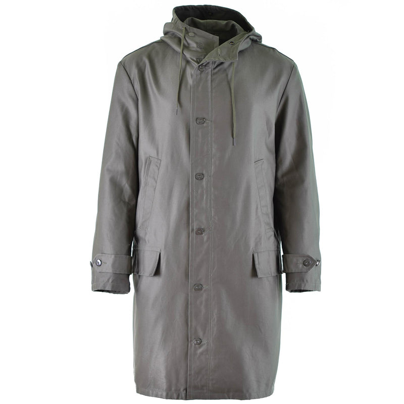 Echt Duits Army Parka Olive Militair Surplus Jacket Lange jas OD Vintage Nieuw