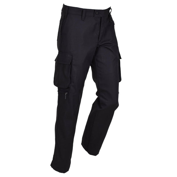 Originele Denemarken militaire zwarte werkbroek D-ring broek sterk duurzaam nieuw