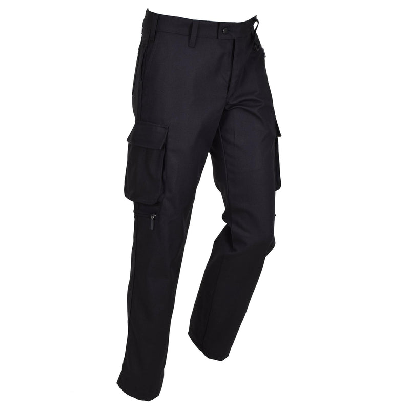 Originele Denemarken militaire zwarte werkbroek D-ring broek sterk duurzaam nieuw