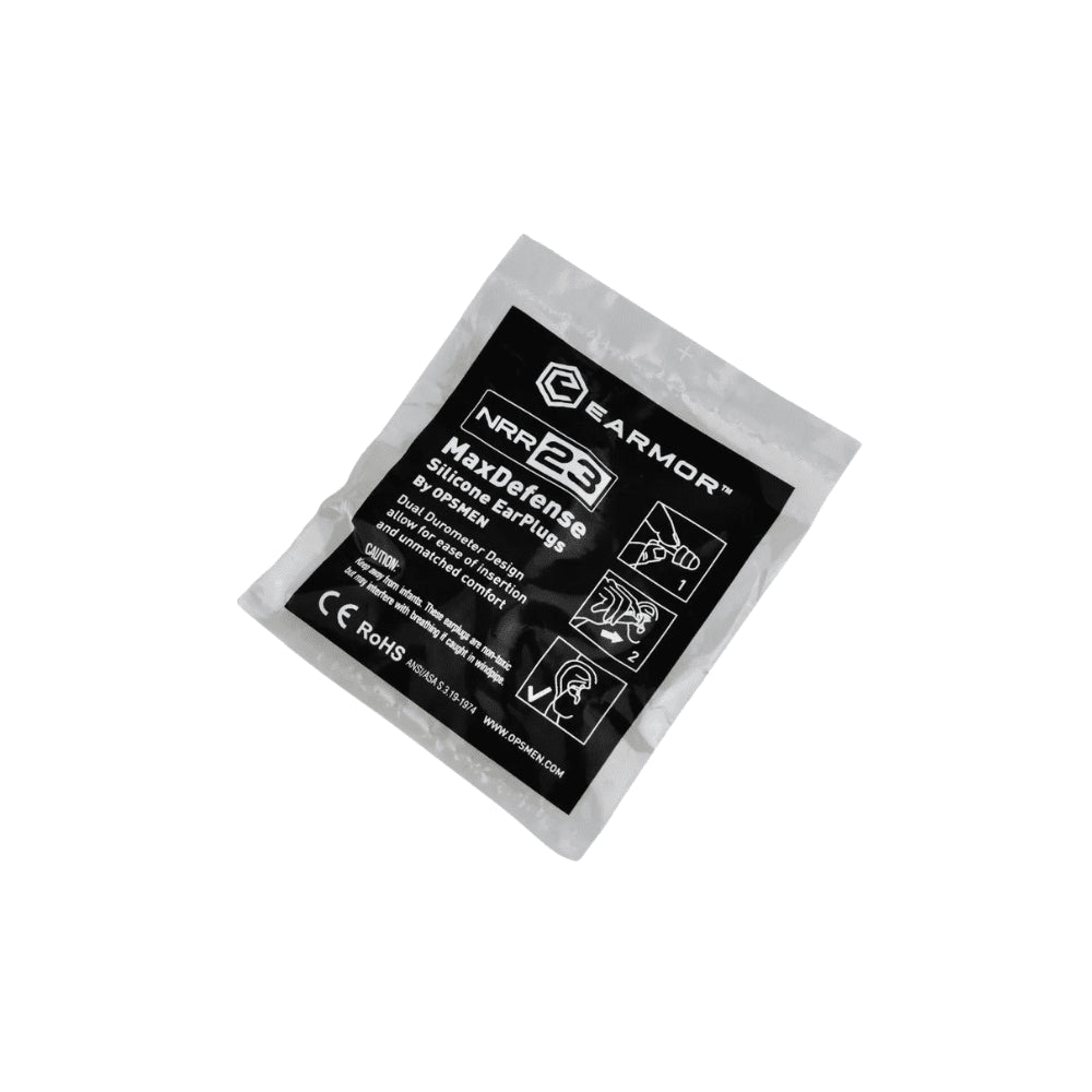 EARMOR M03 MaxDefense siliconen oordopjes herbruikbaar NRR 23dB groen