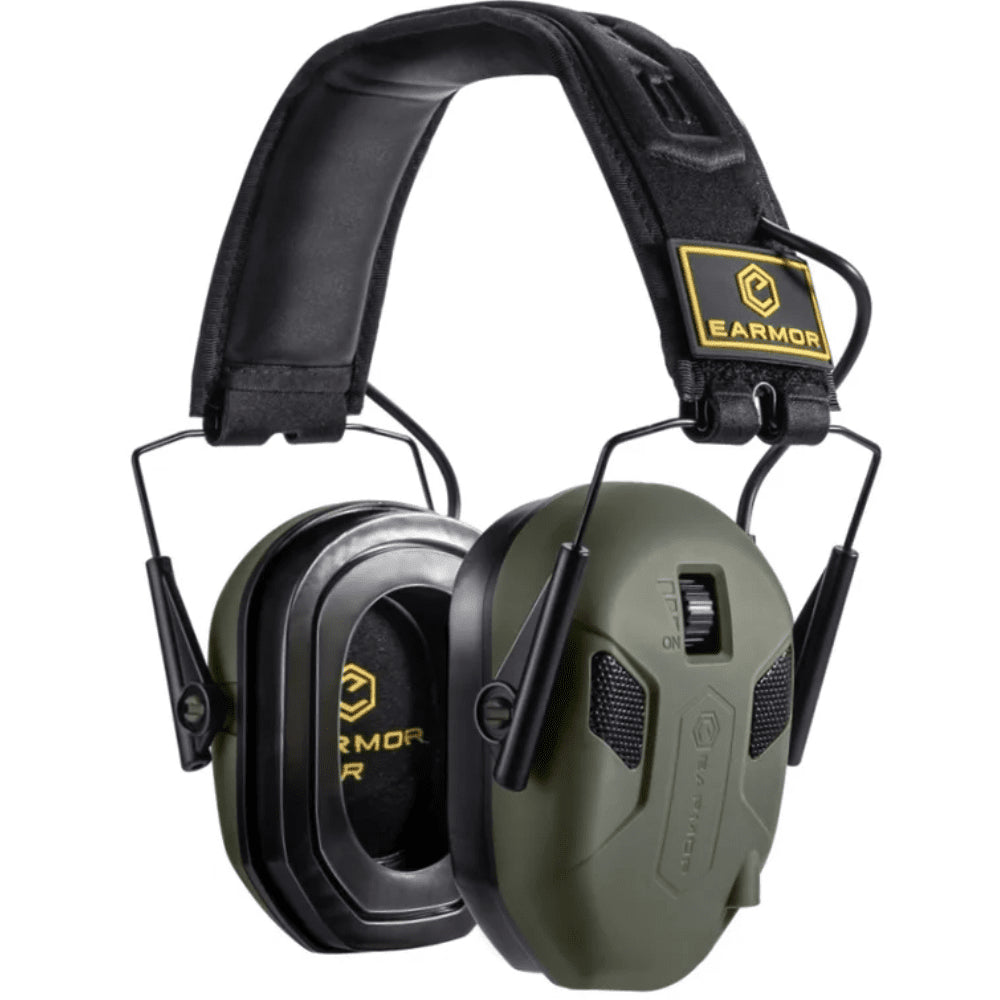 EARMOR M300X elektronische gehoorbeschermer 24dB NRR Work Outdoor Foliage Green