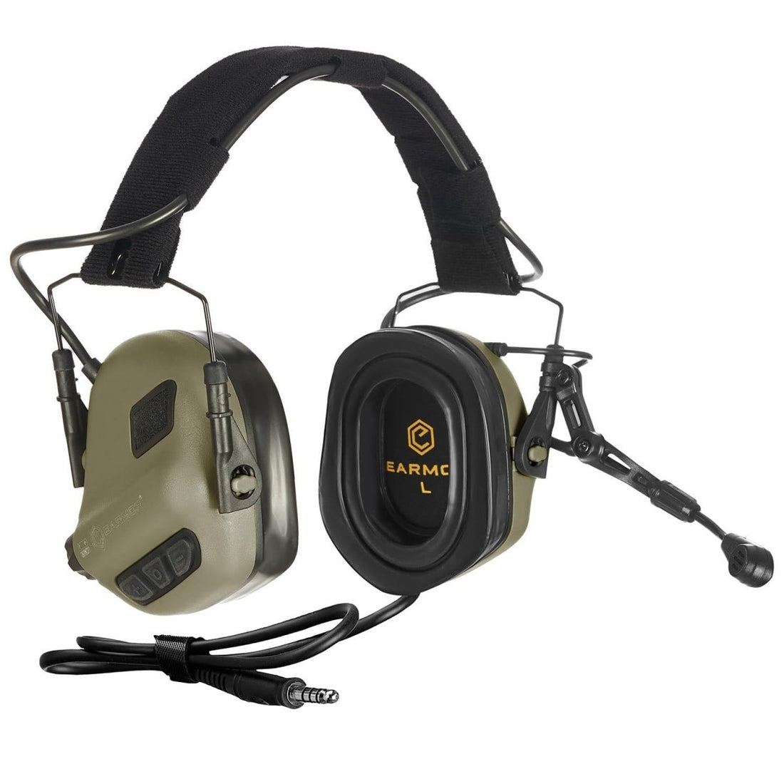 EARMOR M32 Plus elektronische gehoorbescherming hoofdtelefoon tactisch olijfgroen