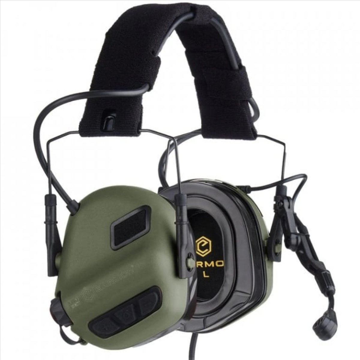 EARMOR M32 Plus elektronische gehoorbescherming hoofdtelefoon tactisch olijfgroen