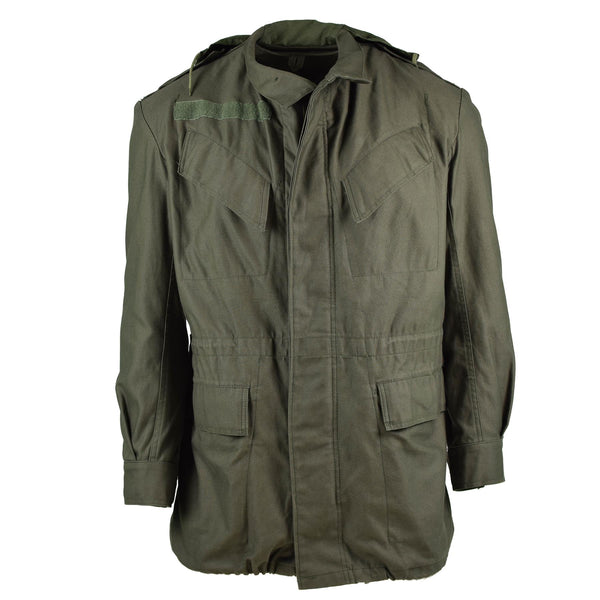 Echte Belgische legerveldjack M64 Militair katoen waterdichte parka olijf nieuw