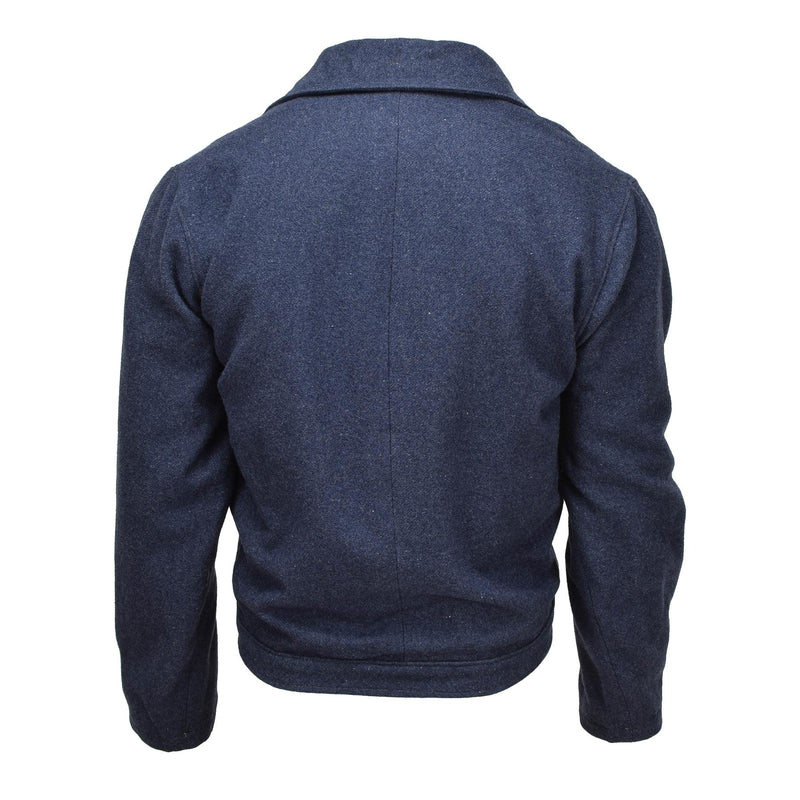 Origineel Italiaans leger Vintage Ike Jacket Wool Blouse Jurk Jacket Uniform Blue